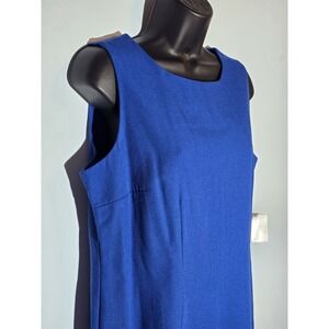Sag‎ Harbor Women's Blue Sleeveless Shift Dress Size 10 New With Tags NWT